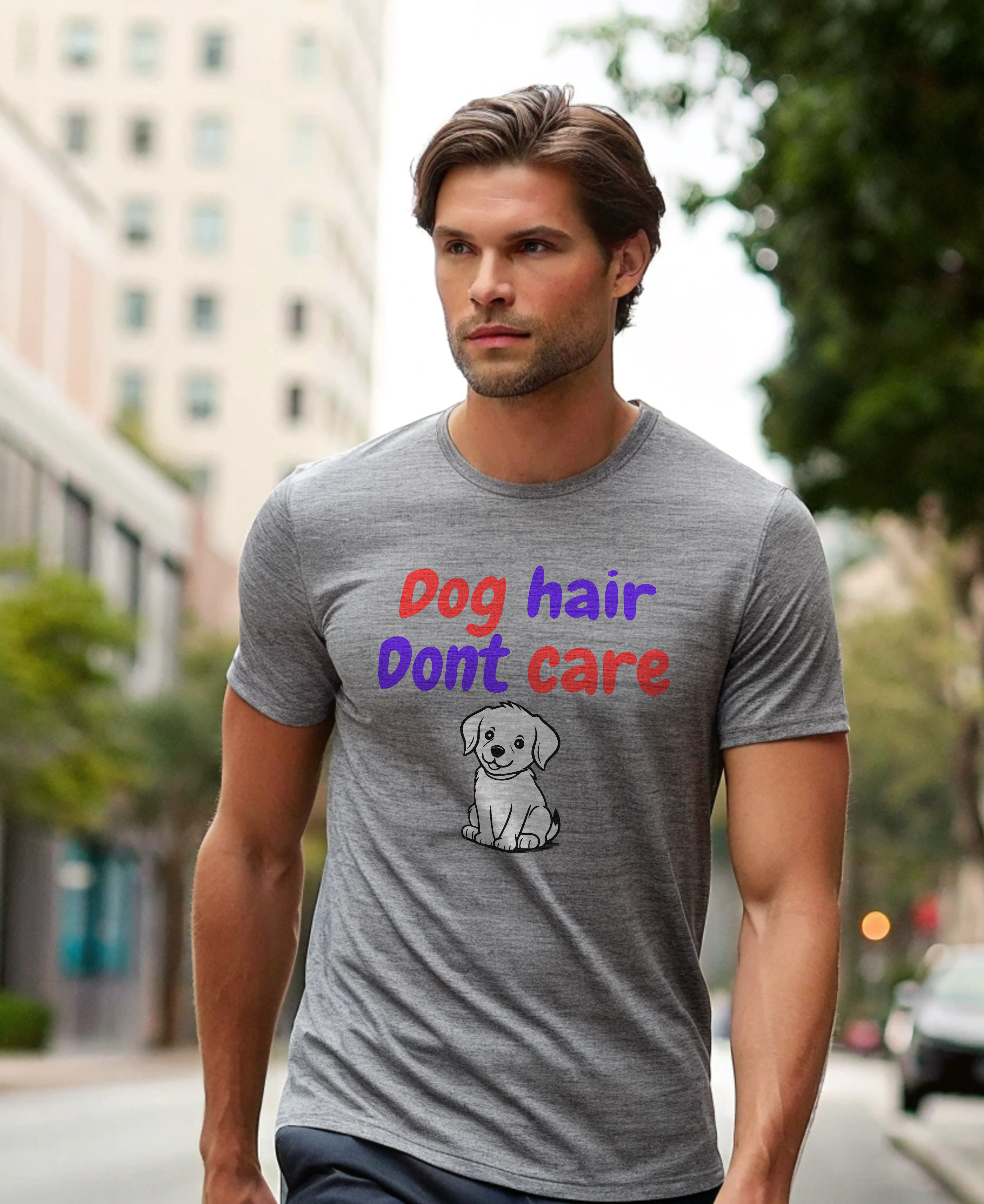 Dog Hair Don't Care - Unisex Dog Hair Don’t Care Shirt | Funny Dog Quote Tee | Everyday Casual Wear