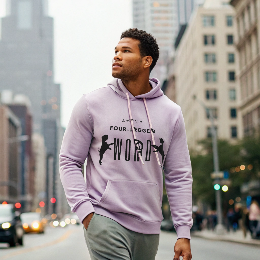 Love is a four-legged word - Unisex Oversized Hoodie for the Dog Lovers