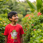 Ganpati Bappa - Boy's Crew Neck T-Shirt