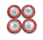 Hand-Painted Clay Diya Set of 4 | Decorative Mitti Diya for Diwali